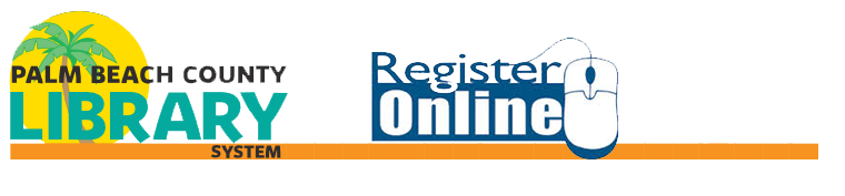 Palm Beach County Library System Register Online Logo